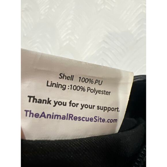 The Animal Rescue Site Black Satchel with silver Accents, Chic Bag - Picture 12 of 12